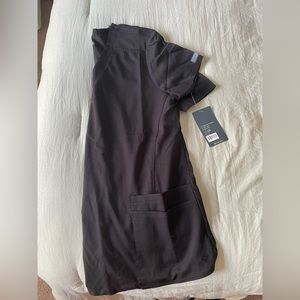 Black Med Couture scrub top - size small. Tags still attached.